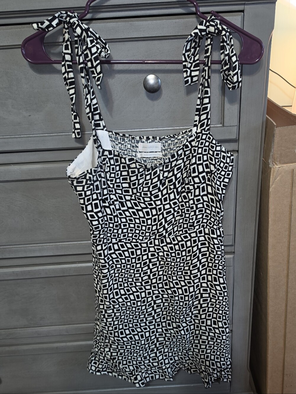 Urban Outfitters Black and White Geo Print Dress